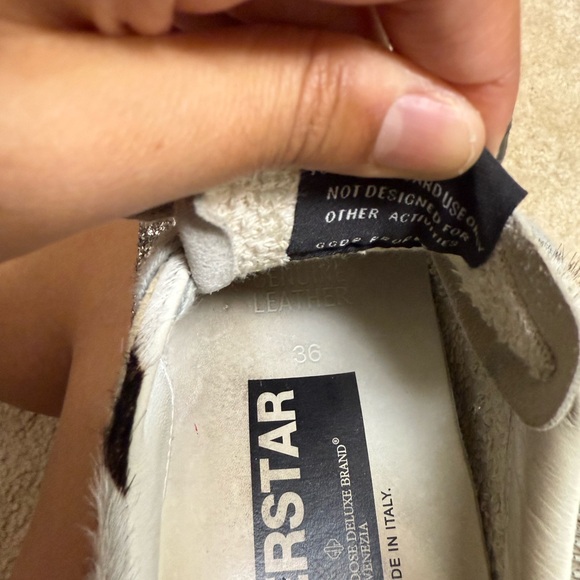 Golden Goose Deluxe Brand Black and White Sneakers - Picture 7 of 9